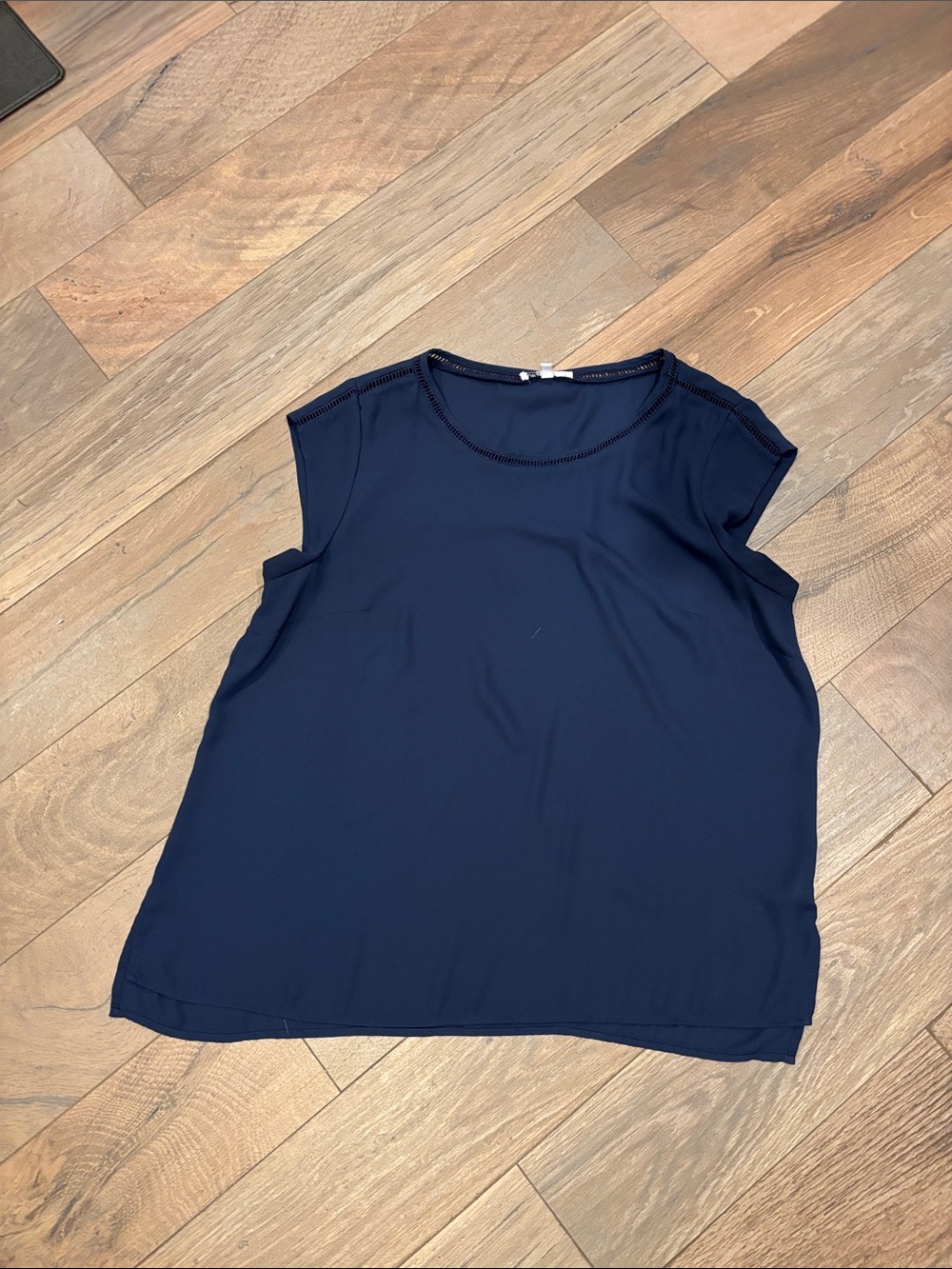 DR2 Navy Blue Cap-Sleeve Tank Top